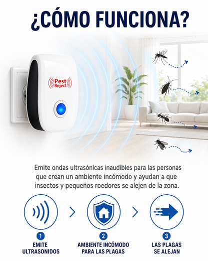 Vixtek Pest Reject Pro™ — Repelente Ultrasónico