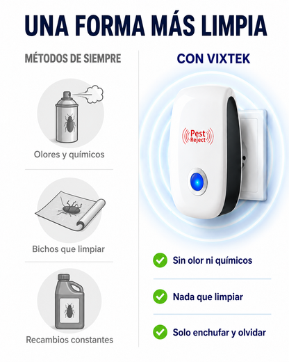 Vixtek Pest Reject Pro™ — Repelente Ultrasónico